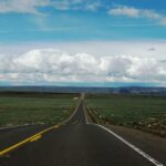 A road runs into the far distance